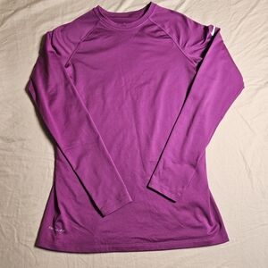 Nike Pro Combat Therma-FIT Women's XL Long Sleeve Compression Top Dri-FIT Purple